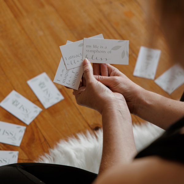 yoga bliss affirmation cards